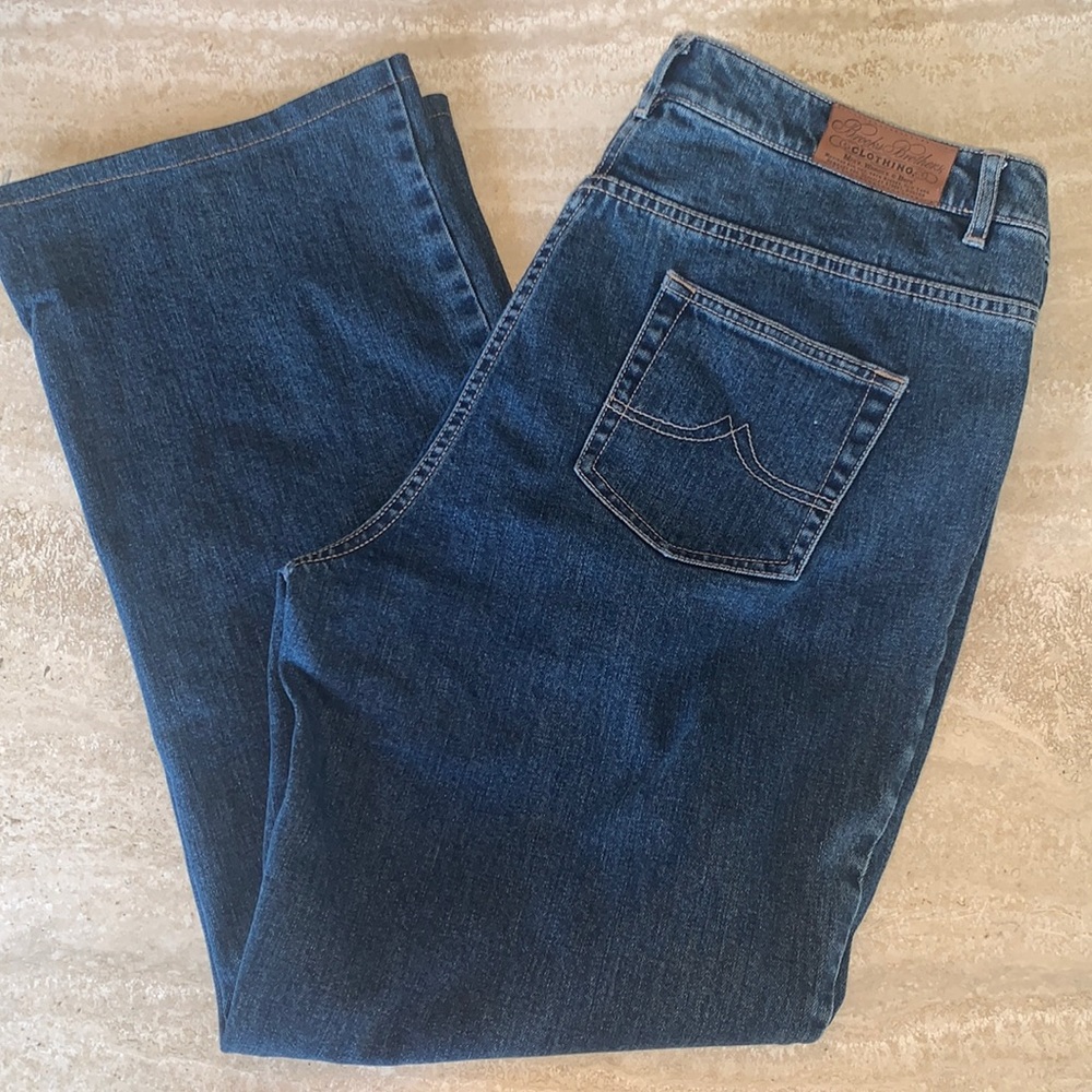 🎉HP🎉BROOKS BROTHERS blue denim jeans, 5 pocket styling, straight leg.  16  EUC